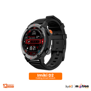 IMIKI Smartwatch D2 AMOLED Screen 1.43” BT Calls 3ATM - Default Title