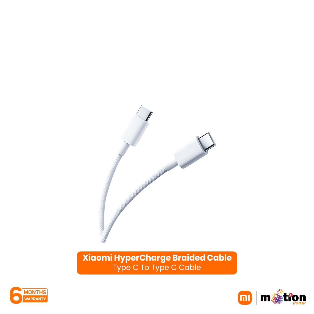 Xiaomi HyperCharge Type C To Type C Cable 60W- White - Default Title