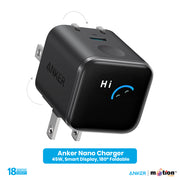 Anker Nano 45W Smart Display GaN Fast Charger (CN) - Black