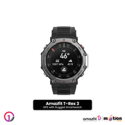 Amazfit T-Rex 3 Rugged Smartwatch - Black