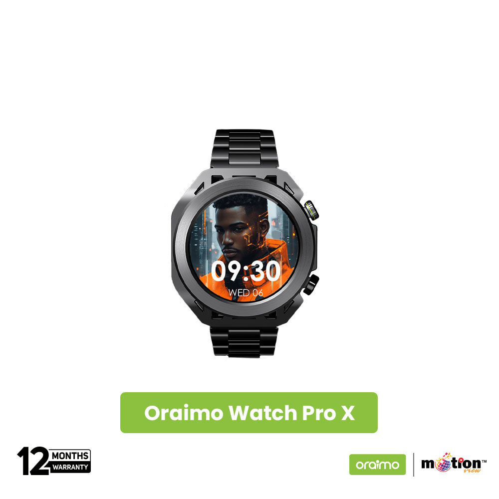 Oraimo Watch Pro X 1.43" Amoled Dispaly Smart Watch- (OSW-851H) - Default Title