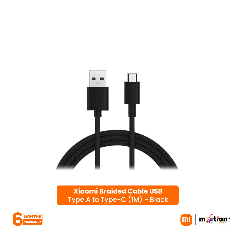 Xiaomi Braided Cable USB Type A to Type-C (1M) - Black