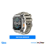 Haylou IRON N1 2.13" AMOLED DisplayWith 5ATM Waterproofrugged Smart Watch - Grey