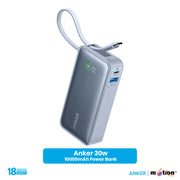 Anker 30W 10000mAh Power Bank - Blue