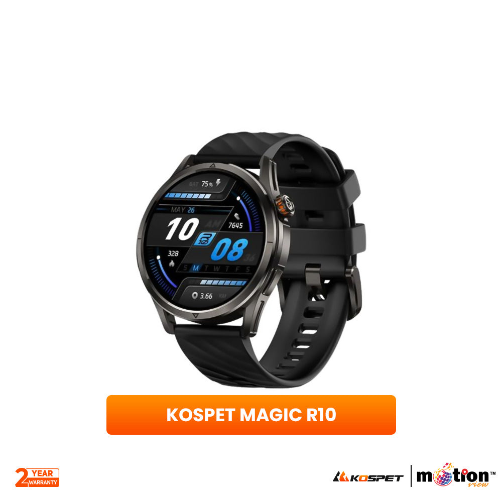 Kospet MAGIC R10 1.43" AMOLED With 5 ATM Water-resistance Smart Watch - Black