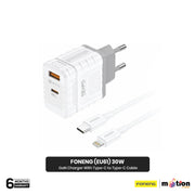 FONENG (EU61) 30W A+C 2-Port GaN Charger With Type-C to Type-C Cable - Default Title