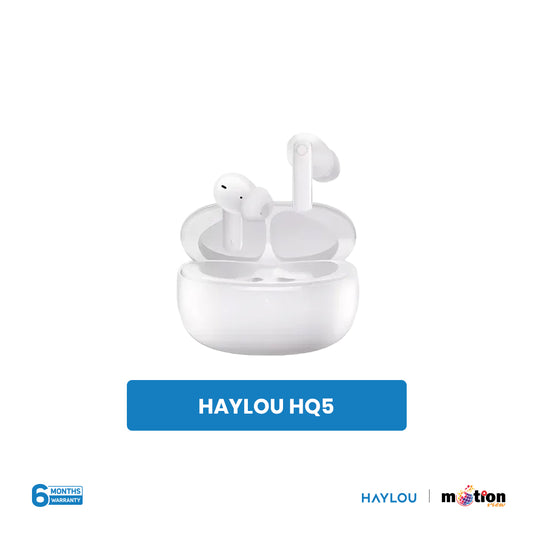 Haylou HQ5 Bluetooth 6.0 With (ANC & ENC) True Wireless Earphones - White