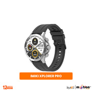 IMIKI XPLORER Pro 1.6" AMOLED Always‑On display Smart Watch - Silver