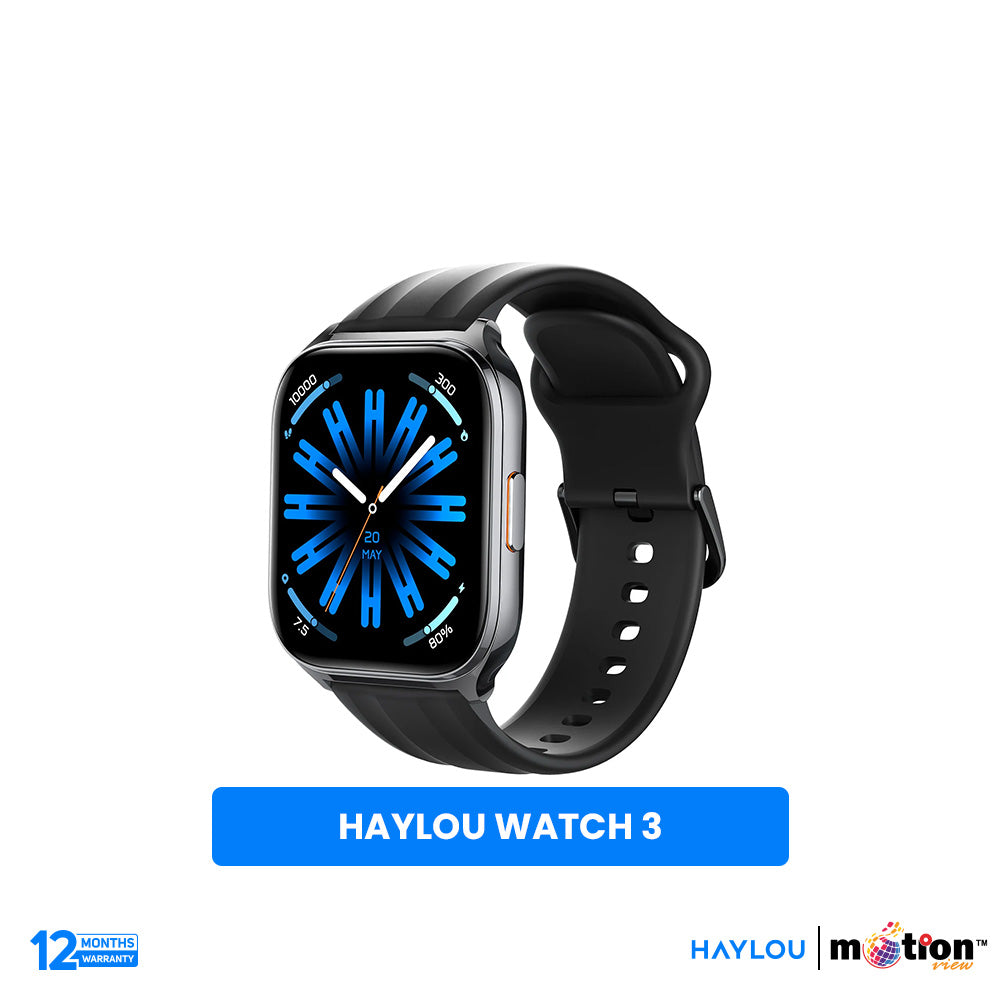 Haylou Watch 3 BT Calling 1.85" AMOLED Smart Watch - Black