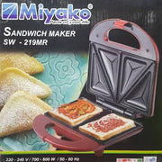 Miyako SW-219MR Non-Stick Sandwich Maker